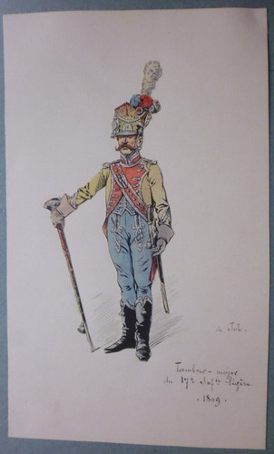 Gravure tambour major - gravure:tambour-major, du