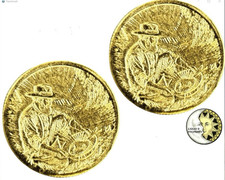 LOT 2 X 1/100 OZ MONARCH .9999