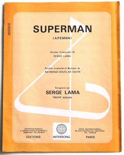 Partition vintage sheet music