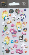 Stickers 3d Alice au Pays des