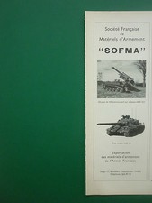 1970'S PUB SOFMA ARMEE FRANCAISE CHAR AMX 30 AMX 13 OBUSIER 155 TANK ORIGINAL AD