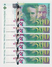 TOP QUALITÉ BILLET DE 500F PMC DE 1995 EN ÉTAT NEUF