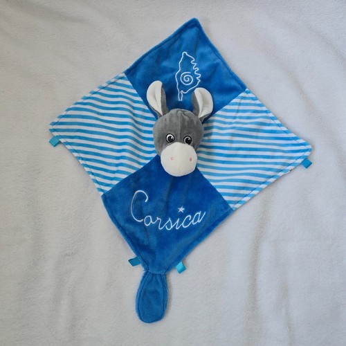Doudou ane plat gris - plat,