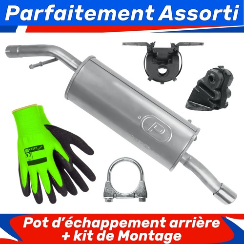 Pot échappement arrière - pot, d’échappement