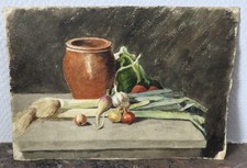 Nature morte . Aquarelle double face