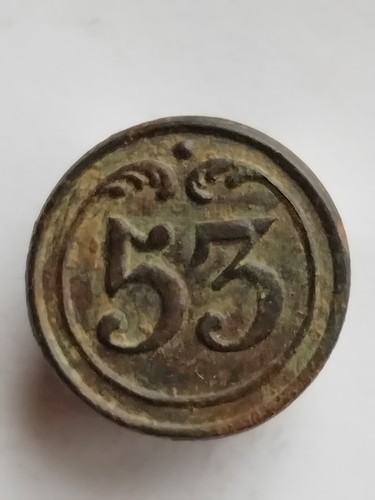 1er empire bouton plat - plat, 53