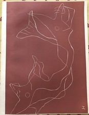 Henry LAURENS Gravure Originale Sur linoleum REVUE XX EME SIECLE N13 De 1959