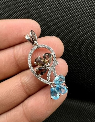Pendentif quartz fumé - en,