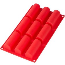 Moule Mini Buche de Noel Silicone Moule à Bûche Antiadhésif Moule à Gâteau Mo...