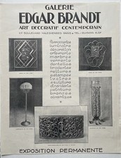 Affiche vintage Galerie Edgar