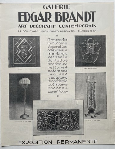 Affiche vintage galerie edgar - affiche,