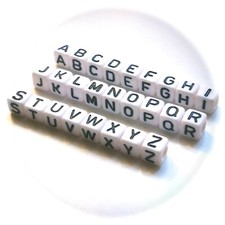 26 Perles lettres de