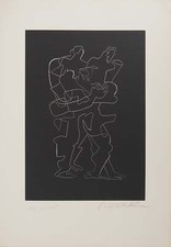 Ossip ZADKINE : Solitude métaphysique, Gravure originale signée