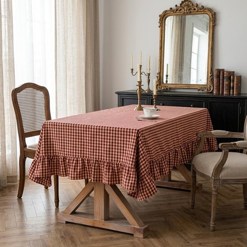 Nappe polyester vichy avec