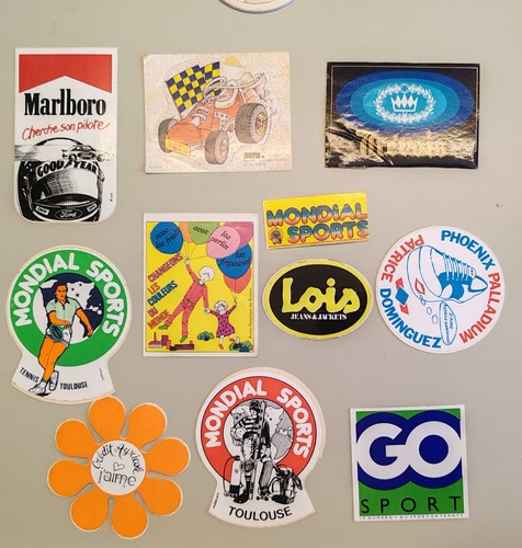 Vintage stickers année - 80, /