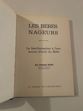 Vallet J., Les bébés nageurs, Orban, 1974.
