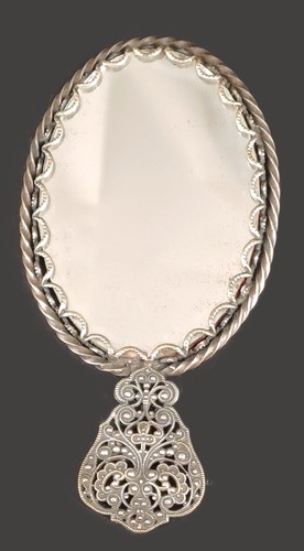 Petit miroir main double - main,