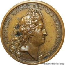 D9170 Rare Medal Spain 2nd Known Louis XIV Prise Barcelona 1712 Only 1 Museum