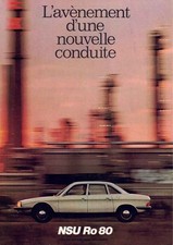 Catalogue brochure NSU RO 80 10/1968 France