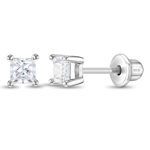 925 argent sterling 3mm - argent, carré