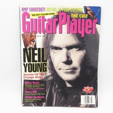 Guitare Player Revue March 1992 Vintage Musique Neil Young The Cult Miles Davis