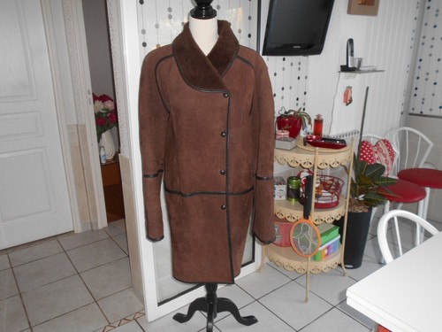 Vintage manteau marron en - :manteau, ,en