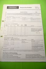 Manuel De Service Pour Grundig