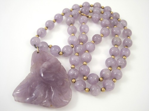14k clasp 8mm purple - 14k, yg