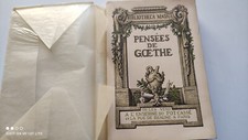 Pensées de Goethe. Enseigne du Pot Cassé. 1936 sur papier de Bornéo
