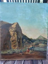 Huile sur toile anonyme de