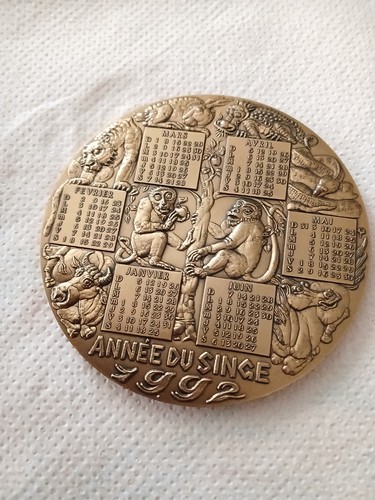 Médaille bronze calendrier - de,