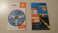 2 ancienne cartes routières SHELL Relais routiers / Grandes routes et parallèles