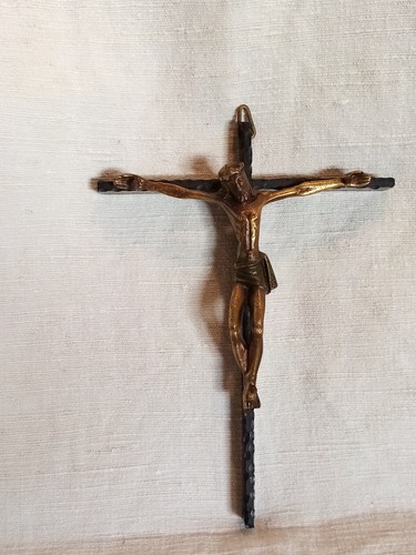 Crucifix christ bronze sur - crucifix,,