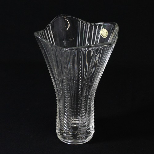 Vase cristal taillé main - vase, en