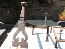 🟢 PAIRE ANCIEN CHENET de