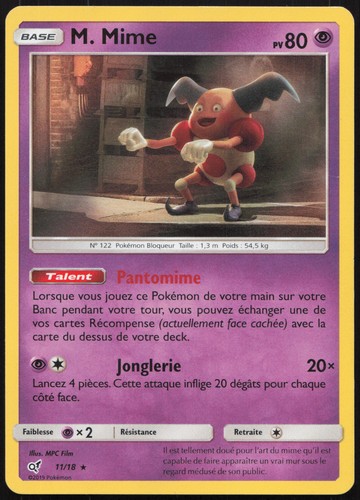 Carte pokémon mime 11 18 - pokémon, 11/18