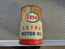 ANCIEN POT À GRAISSE ESSO EXTRA MOTOR OIL  NO BIDON D’HUILE /
