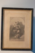 Gravure ? Eau forte , homme