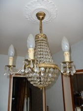Lustre ancien bronze - lustre,