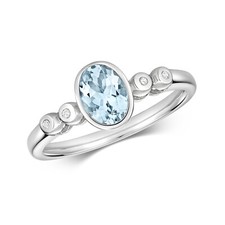 Bague Solitaire Femme Or Blanc