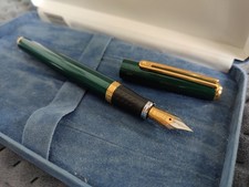 RARE stylo plume INOXCROM Wall Street vintage 80/90's plume plaquée or 23'6 Kts