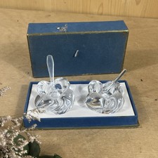 Paire de salière poivrière Cristal Sèvres Dd13