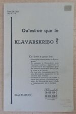 MUSIQUE QU'EST-CE QUE LE KLAVARSKRIBO ? 1940 COR POT NOTATION MUSICALE KLAVAR