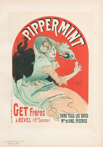Affiche art nouveau pippermint - affiche,