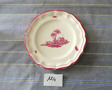 124- GIEN. Modèle paysages roses. Assiette plate D 25 cm