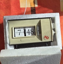 Vintage Réveil à bascule mécanique en PVC - AO Made in Japan 16505 - Passed JWCH