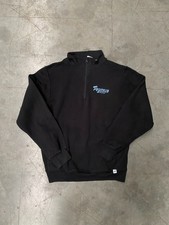 Sweat a 1/4 zip Russell Athletic "Pegasus Parent' noir bleu clair 50% M