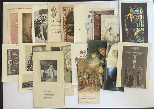 Lot images pieuses diverses - 20,