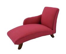 Maison de Poupées Moderne Rose Chaise Longue Contemporain Canapé Meuble de Salon