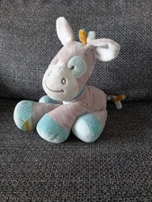 C1 Peluche Doudou  cheval gris